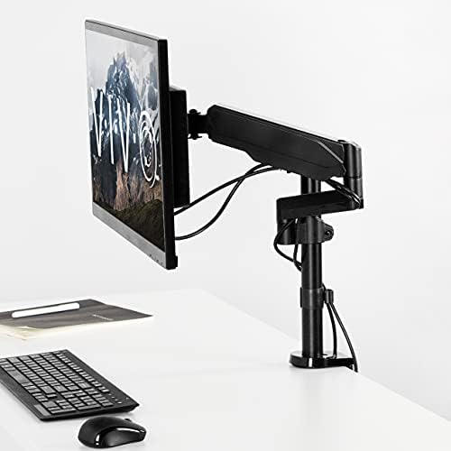 VIVO Black Single Monitor Arm for Desk Stand, 17-32 in Screens, PT-SD-AM01K