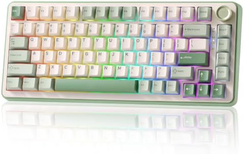 YUNZII B75 PRO 75% Wireless Mechanical Keyboard(Matcha Green,Cocoa V2)