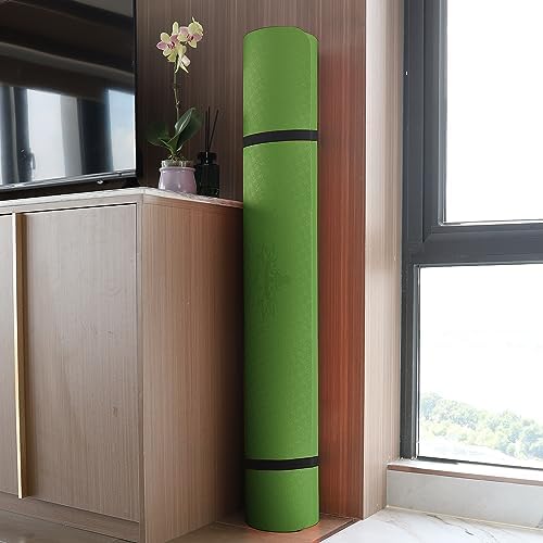 Hatha Yoga Large TPE Yoga Mat 6'x4'x1/2" Extra Thick Non-Slip Exercise Mat - for Yoga Pilates & Home Gym Workouts