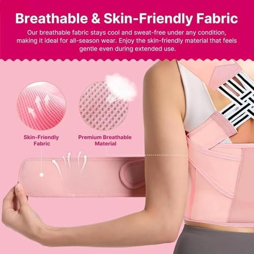 2.0 Upgraded Posture Corrector for Women and Men - Back Brace Shoulder Straightener, Adjustable Back Support, Scoliosis, Hunchback, Hump, Thoracic, Spine Corrector