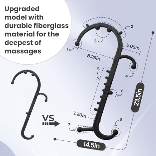 Ranarose Deep Tissue Back & Neck Massager for Body Muscle Pain Relief