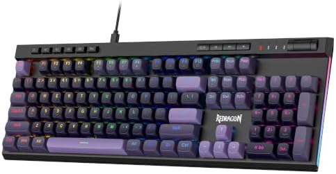 Redragon K580 Wired RGB Hall-Effect Magnetic Gaming Keyboard, Media Wheel