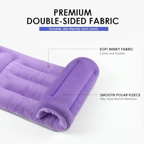 Microwave Heating Pad for Pain Relief, 8 x 18 Purple