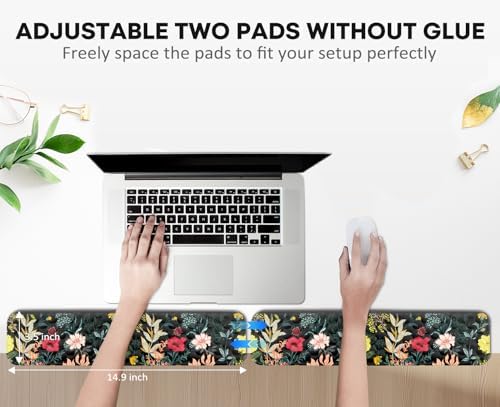 JIKIOU L-Shaped Desk Elbow Pad for Desk,Memory Foam Elbow Support Pad 2Pack