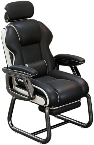 No Wheels Ergonomic Executive Office Chair with Footrest