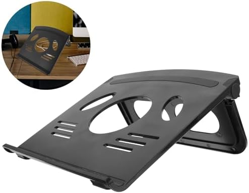 NOLITOY Laptop Stand Adjustable Portable Black ABS Silicone Xmas Riser