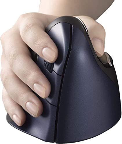 Jestik Evoluent Mouse VM4RW - VerticalMouse 4, Right Hand Ergonomic Design, Evoluent Vertical Mouse with Wireless Connection for Comfort and Precision, Plus Microfiber Cloth (Regular Size)