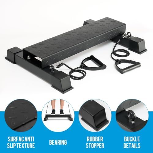 Steel Calf Raise Block, Heavy-Duty Stretch Platform, Leg Workout Equipment