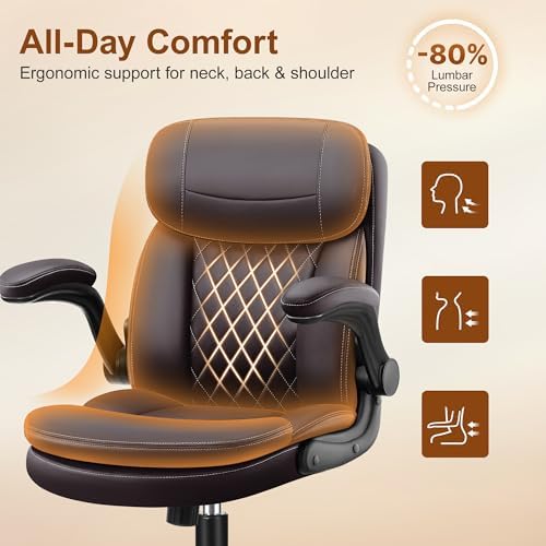 Office Desk Chair, Ergonomic Computer Chair with Unique Dual-Layer Support