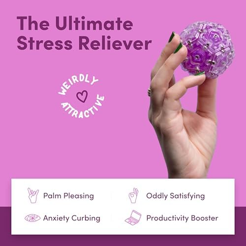 Speks Geode Magnetic Sensory Sphere, Stress Relief Tool, Executive Desk Toy
