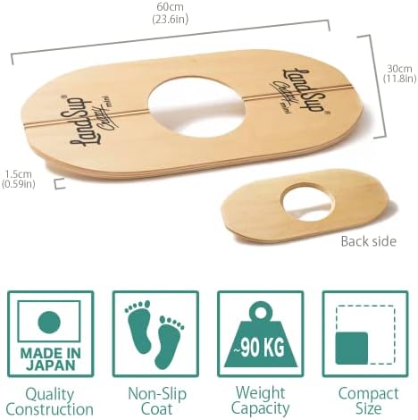 Crazy mini – Japanese Wood Balance Board for Core Strength, Kids Training & Surf-Inspired Fun(Stringer)