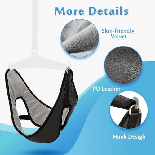 Neck Harness for Pain Relief Cervical Traction Device Neck Stretcher Hammock Portable Spinal Decompression Devices Over The Door Traction Unit Neck Sling Arthritis Back Neck Traction Physical Therapy