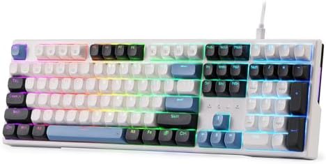 Redragon K668 108-Key Hot-Swap Wired RGB Gaming Keyboard, Extra 4 Hotkeys