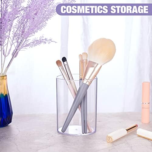 Clear Acrylic Desk Organizer Set - 9 Pack Pen Pencil Holder