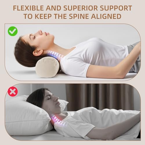 Adjustable Buckwheat Neck Pillow - Cervical Roll to Relieve Tension