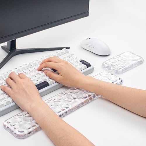 Gel Keyboard and Mouse Wrist Rest Set, Wrist Pad for Computer Keyboard