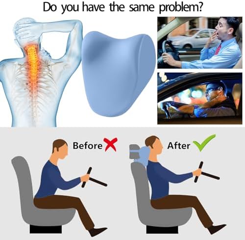 Car Neck Support Headrest Rest Pillow for Car Driving With Memory Foam