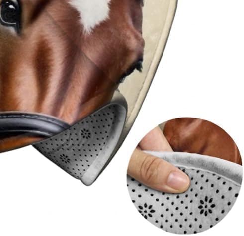 Soft Round Yoga Carpet, Large Home Decor Mat, Non Slip Machine Washable Kitchen Office Circle Rug Just A Girl Who Loves Horses