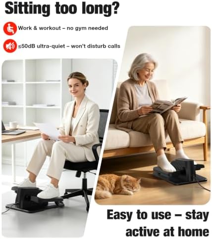 Under Desk Elliptical Machine 12 Speeds & 12 Auto Programs
