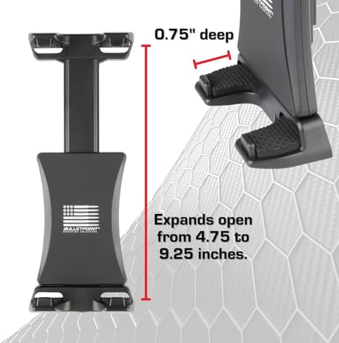Bulletpoint Heavy Duty Vehicle Tablet Mount with Adjustable Mounting Arm Articulating Joint 20mm AMPS Ball Dash Mount