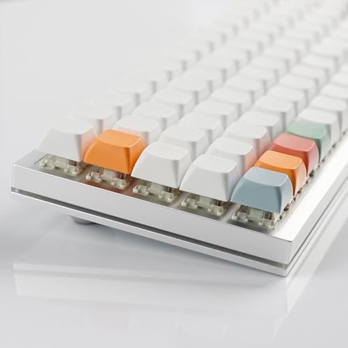 YMDK XDA DSA Blank Colorful PBT Keycaps Suitable for Ortholinear Layout MX Keyboard XD75 ID75 Split 36 Corne Split 46 Planck Preonic Niu40 (XDA 96)
