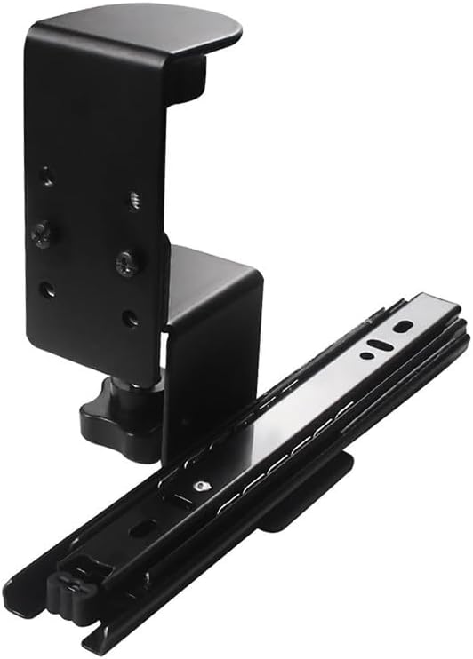 2 Pack Cold Rolled Steel Rotatable Under On Keyboard Tray Slides