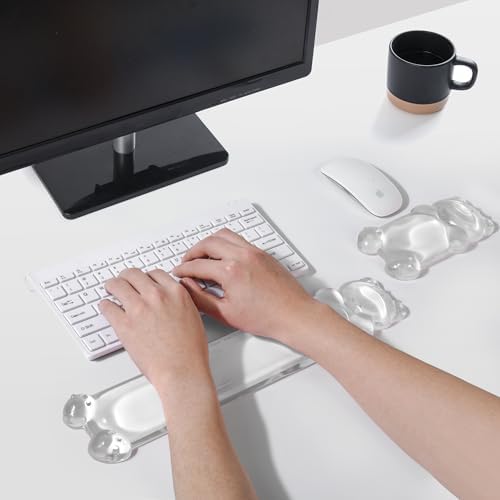 Gel Keyboard and Mouse Wrist Rest Set, Wrist pad for Computer Keyboard