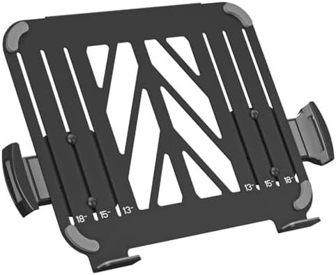 Suptek TP0071 Laptop Tray Adjustable 13 to 18 Inch VESA Arm Mount Tray for Monitor Arms and Stands, Fits 75x75/100x100 mm VESA Mount Holes, Supports Weight Up to 22lbs, Matte Black