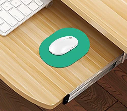 Small Mouse Pad, Portable, Waterproof and Non-Slip Rubber Bottom, Unisex, Wireless Mouse, Laptop Keyboard Tray, Office Travel Dark Green 5.5X7.5 Inch