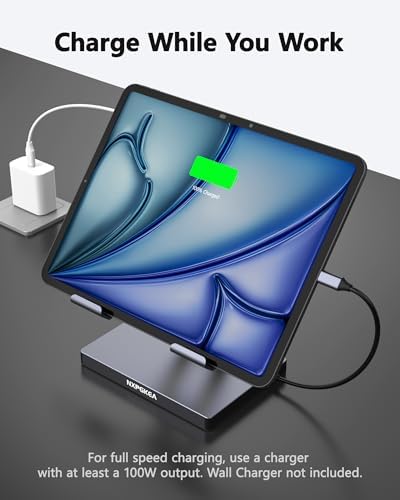 NXPGKEA iPad Pro USB C Hub Stand, Multiport Docking Station for iPad