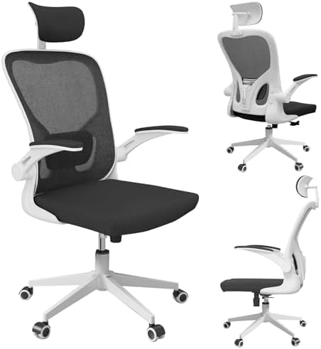 Office Chair Desk Chair with Adjustable Lumbar Support & Headrest