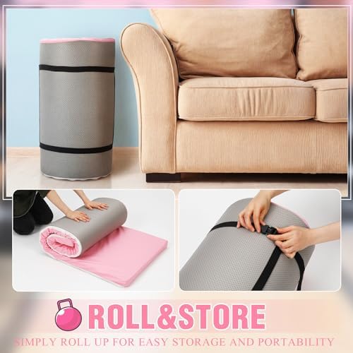 Lyrow 2 Inch Thick Yoga Mat 72x24 with Carry Strap Foam