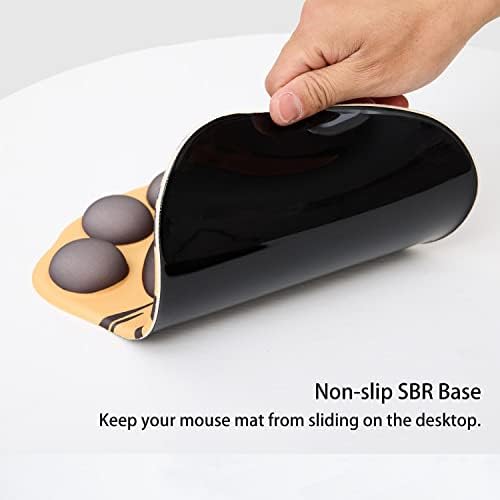 Cat Paw Mouse Pad, Ergonomic Mouse Mat with Wrist Support