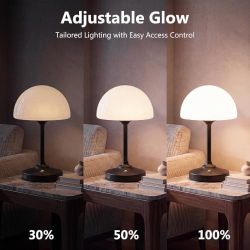 Dawnwake Table Lamp Cordless Lamp,5000mAh Rechargeble Battery Operated Lamp
