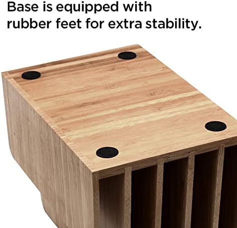 MobileVision Bamboo Multi Device Organizer for Smartphones, Tablets and Laptops, 5 Slots