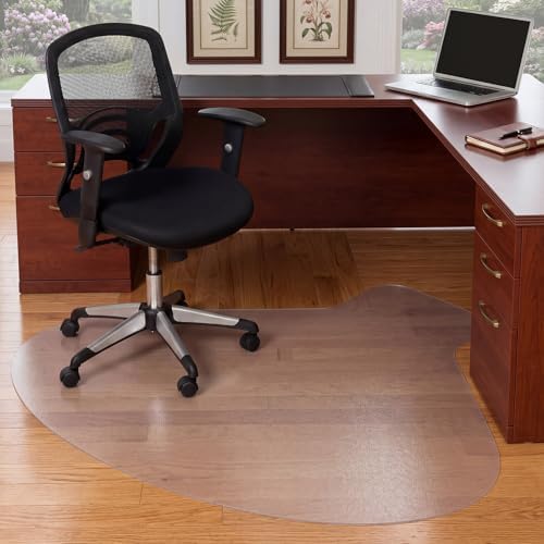 Office Workstation Chair Mat for Hard Floor Protection, 66" x 60"