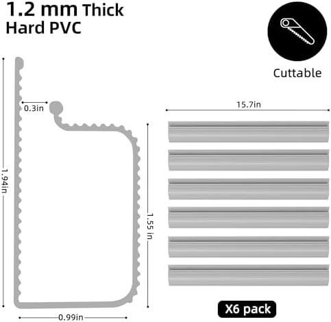 YECAYE 94.2 in Cable Management Under Desk,Easy Install Adhesive Mount Cord Hider,Cord Organizer,Wire Management,Wire Hider for Office Organization,Child & Pet Proof,Grey (Pack of 2)