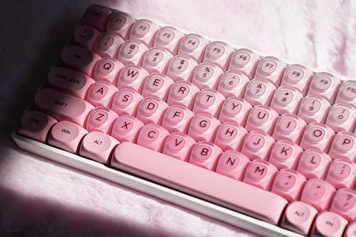 ZORNHER ZH100 Foundation Mechanical Kevboard,Pink Creamy Kevboard with Number Pad,Girly Keyboard,Full Size Gaming Keyboard Cute,Jelly MOA Profile,Creamy Sounding Linear Switches