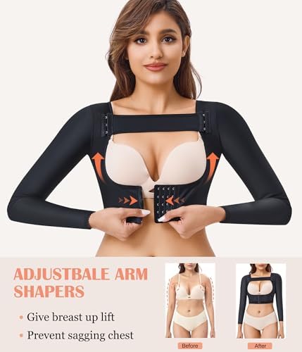 LANCS Arm Compression Sleeve Women Post Surgical Slimmer Arm Shaper Tops
