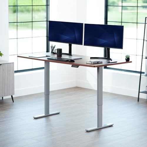 VIVO Dark Walnut 71 x 36 in Standing Desk, DESK-KIT-1G7D-36