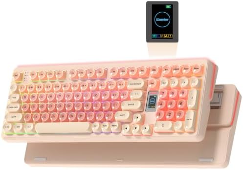 Keymatic WK98 Foundation Mechanical Keyboard, Pink Creamy Gaming Keyboard