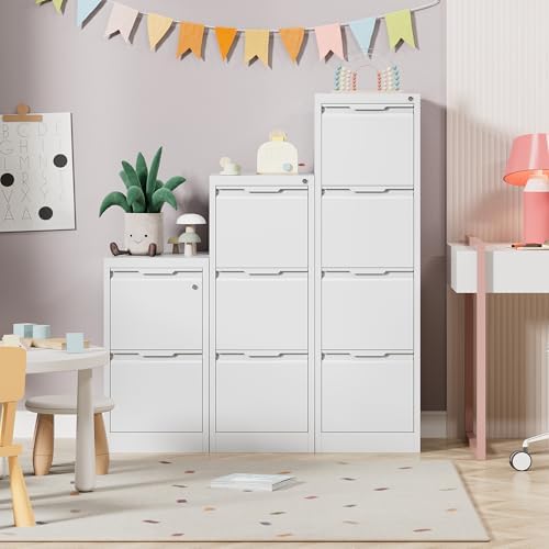 3 Drawer Metal Vertical File Cabinet with Lock for Home Office