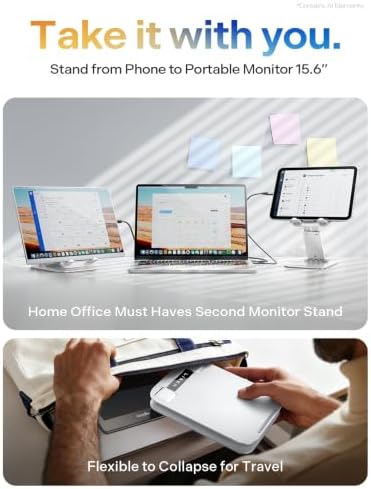 LISEN for iPad Stand Adjustable Tablet Holder Desk, iPad Accessories White