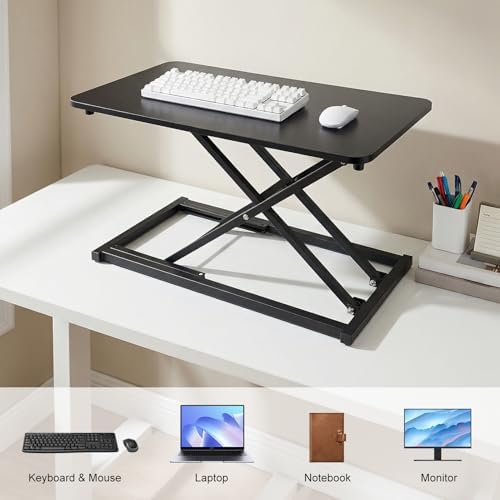 23'' Standing Desk Converter, Manual Sit Stand Desk and Keyboard Riser