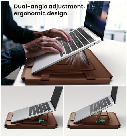 Nillkin 16 inch Laptop Sleeve with Stand (4-in-1), 2 Stand Modes, Mouse Pad