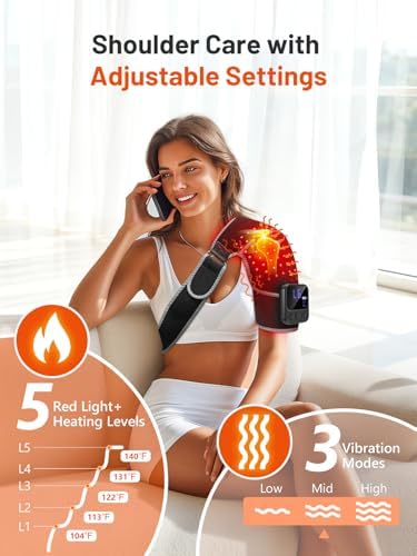 Red Light Therapy for Shoulder with Heat & Massage