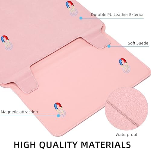 14 Inch Multifunctional Laptop Sleeve Case with Stand Soft Slim Cover for MacBook Pro/Air/ThinkPad X1/Dell XPS/Lenovo Yoga/HP Pavilion/ASUS Zenbook/LG gram/Chromebook 13.5" 13.6" 14.2" 14.5"