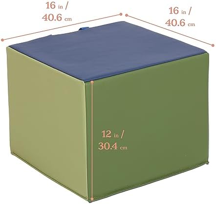 ECR4Kids SoftZone Adult Cozy Cube Seat with Handle, Earthtone