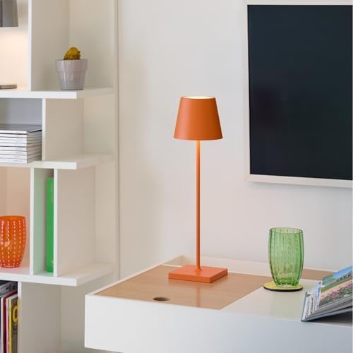 Zafferano, Poldina Pro, Rechargeable Cordless Lamp, Orange