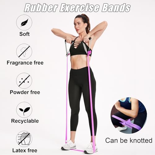 Resistance Bands Set for Physical Therapy, Rehab, Yoga and Pilates